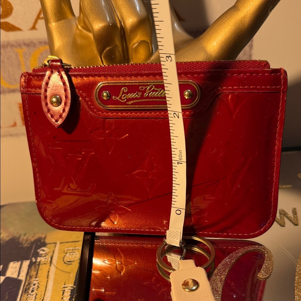 Louis Vuitton Red Vernis Card Holder - Picture 6 of 9